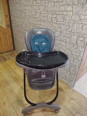 icinde oyunlarla: Uşaq yemək stulu – More Kiss - Rəng: boz-kömür çərçivə, qara yemək — 1