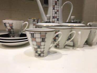 Otaq bitkiləri: Qəhvə dəsti, Farfor, Almaniya — 3