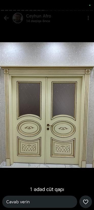ucuz hamam: Klassik dizaynlı interyer qapıları dəsti hamsı 2000Azn - 1 ədəd cüt — 2
