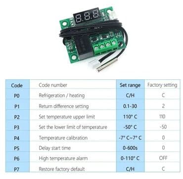 inkubator kreditle: Termostat — 12