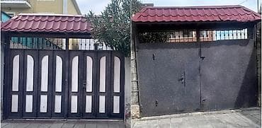 demir lisd: Dəmir Həyət darvazası, Mexaniki, Şəbəkə ilə, rəng - Boz — 1