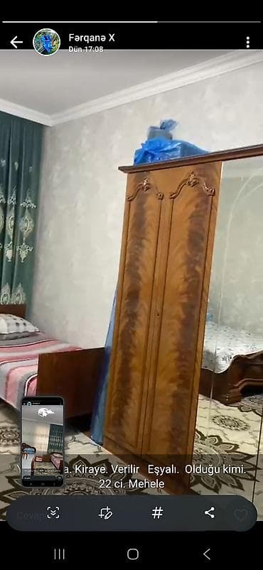 Bağ evləri: Kirayə verilən mebel və texnikalı yataq otağı – 22-ci məhəllə — 3