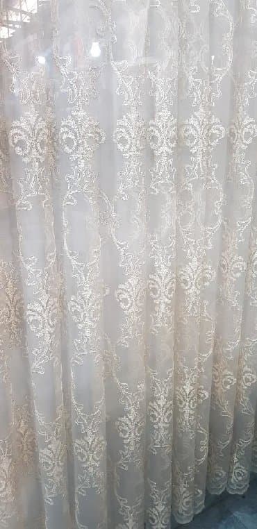 parda tül: Türkiyə istehsalı olan krem və ağ rəngli qalın kətan tül. İstənilən — 7