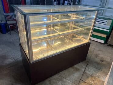 ikinci əl vitrin: Şirniyyət üçün, 130 * 150 * 70, İşlənmiş, Ödənişli çatdırılma — 1