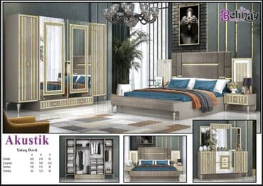 Yataq otağı dəstləri: İkinəfərlik çarpayı, Dolab, Termo, 2 tumba, Yeni — 1