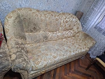 klassik divan: Klassik üslubda yumşaq mebel dəsti - Tərkib: 3 nəfərlik divan və bir — 1