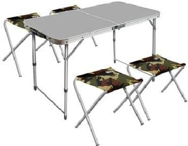 endirimde olan mebeller: Yeni, Dördbucaq masa, 4 stul, Açılan, Stullar ilə, Alüminium, Çin — 3