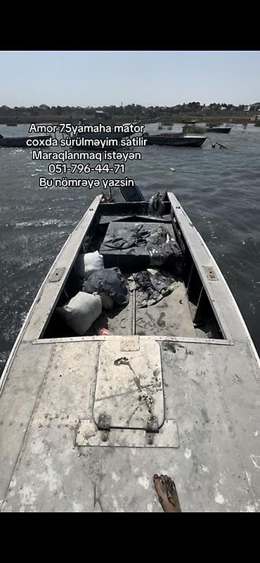 49 kub motosiklet: Satılır: Yamaha 75 at güclü asma kater motoru ilə alüminium qayıq - — 7