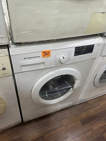 POWERFUL paltaryuyan maşın – ön yükləməli, ağ rəng. Xüsusiyyətlər: - — 1