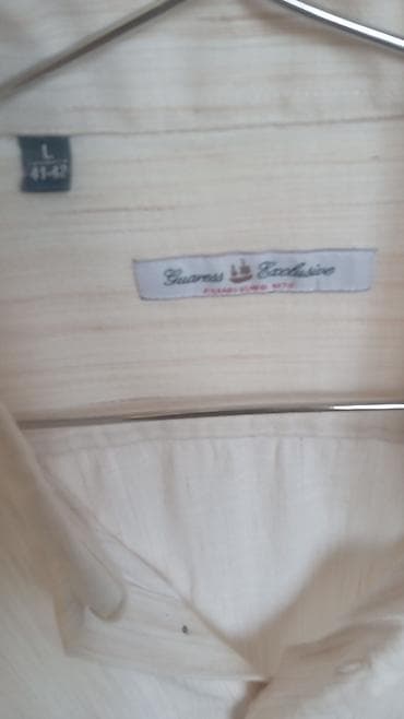 asbaz geyimi: Guarass Exclusive kətan (linen)qarışıq kişi köynəyi, L ölçü" "kətan" — 4