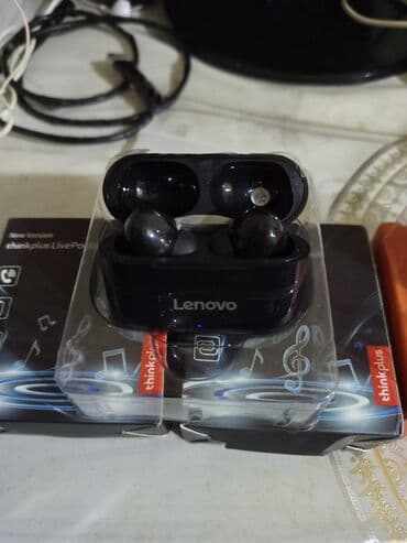 беспроводные наушники для телевизора: Yeni Simsiz (Bluetooth) Qulaqcıqlar, Lenovo, rəng - Ağ — 8