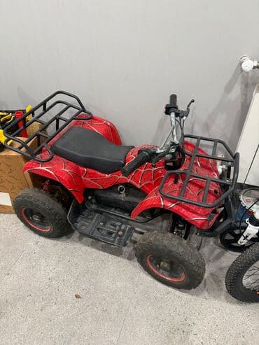мотоцикл для детей: Uşaq elektrikli ATV – qırmızı “hörümçək toru” dizaynlı Xüsusiyyətlər — 2