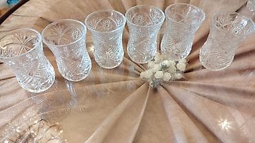 Armudu stəkanlar, Şüşə, 6 ədədli dəst