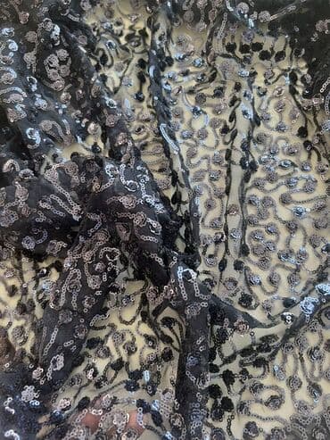 толстовочный флис это: Məhsul: Payetli tül parça - Material: incə, şəffaf tül əsasında sıx — 5