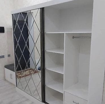 mini dolablar: Yeni, 2 qapılı, Güzgülü, Ağ, Kupe, Düz dolab — 3