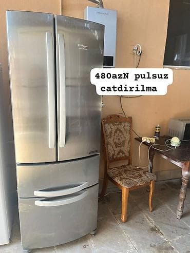 Hotpoint Ariston fransız qapılı soyuducu - Paslanmayan poladdan — 1