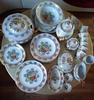 nimçe nedir: Nahar dəsti, rəng - Ağ, Farfor — 2