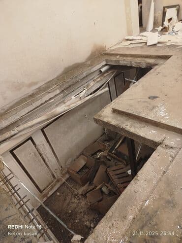 masin radiator temiri: Beton işləri — 1