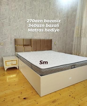 kamot qiymetleri: Yataq dəsti – başlıq və çarpayı karkası - Variantlar: bazasız və — 3