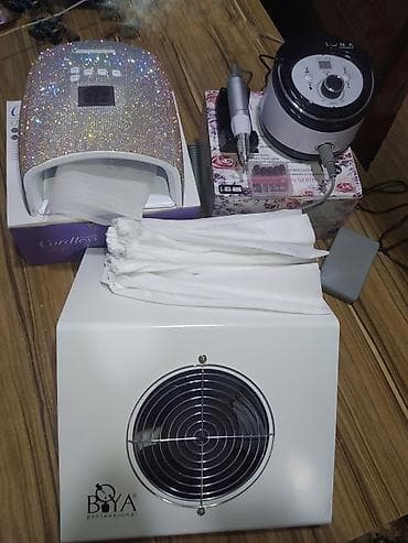 для маникюра: Peşəkar manikür üçün tam avadanlıq və material seti Avadanlıq: - BOYA — 1