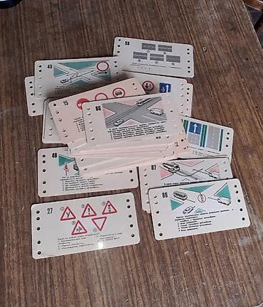Yol hərəkəti qaydaları kartları satılır. SSRİ 70 ci illər. Kolleksita — 2