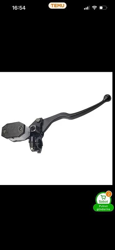 Mototsikl üçün hidravlik ön əyləc qolu və master silindr komplekti -