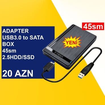hdd box: USB Adapterlər ⭐USB2.0 to Micro SD – 3 AZN ⭐USB3.0 to Ethernet RJ45 — 10