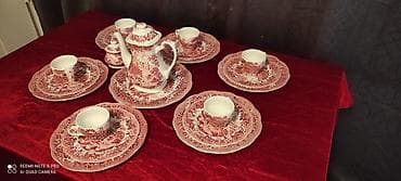 versace servis: Çay dəsti, rəng - Qırmızı, Keramika, 6 nəfərlik — 2