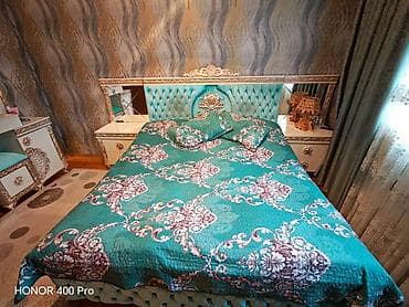 yatag desleri: Klassik üslubda yataq otağı dəsti - Yataq: yumşaq kapitone başlıq — 2