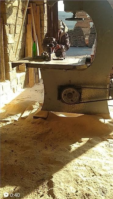 Холодильное оборудование: Ağac emalı üçün lentlə kəsən dəzgah (bandsaw) - Güclü metal gövdə — 1