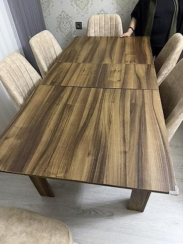 balkon ucun stol stullar: Açılan mexanizmli yemək masası - Material: ağac teksturalı MDF/LDSP — 5