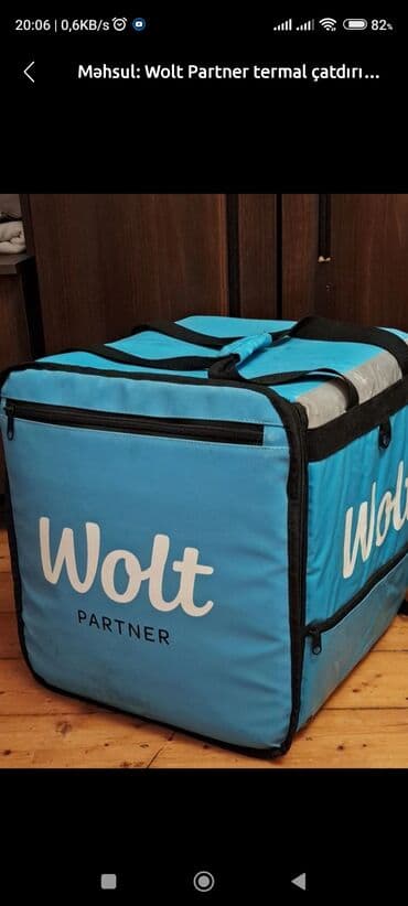 wolt kuryer cantası: Salafan Wolt çanatalar var 35 azn cidi aliciya endirim olacaq — 1