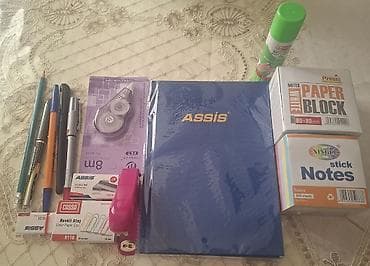 1 ci sinif mekteb levazimatlari: Ofis və məktəb ləvazimatları dəsti Dəst tərkibi: - ASSİS markalı bərk — 1