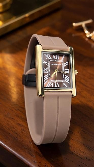 ereb qizili probu: Qol saatı, Emporio Armani, rəng - Göy — 8