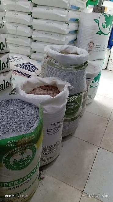 Mineral gübrələr – müxtəlif tərkibli qranul qarışıqları - Məhsul