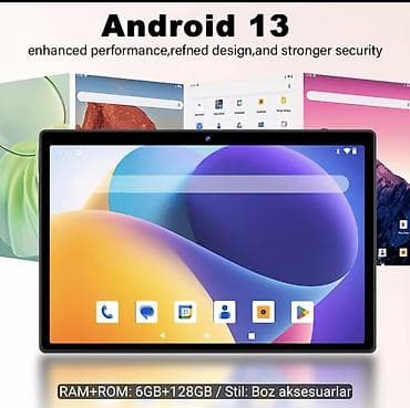 tablet iphone 2: CRELANDER 10.1" Android 13 planşet – boz aksesuar paketi ilə CƏMİ 170 — 7