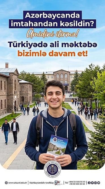 Обучение, курсы: Türkiyədə ali təhsilə qəbul və təhsil dəstəyi xidməti Xidmətin — 2