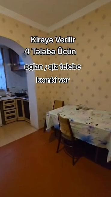 аренда квартира: Kirayə mənzil – 4 tələbə üçün - Oğlan və ya qız tələbələr üçün — 4