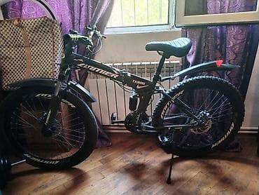 velosiped ural: ANMIR TX800 qatlanan dağ velosipedi. Velosiped qara rəngdədir və — 1