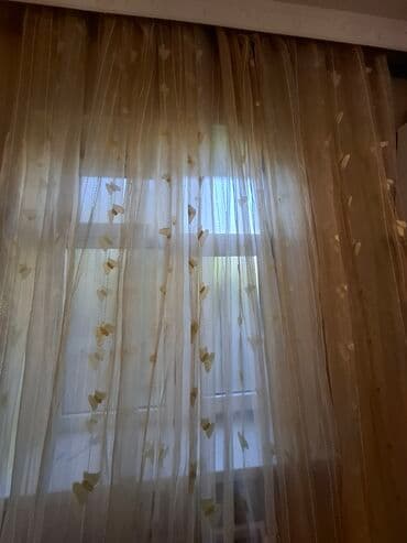 tül pərdələr: Çox gözəl tüldür demək olar təzədir, mətbəxə yataq otagı,uşaq otagı — 1