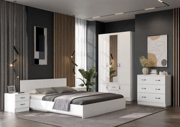 venera yataq desti: İkinəfərlik çarpayı, Komod, Dolab, 2 tumba, Türkiyə, Yeni — 6