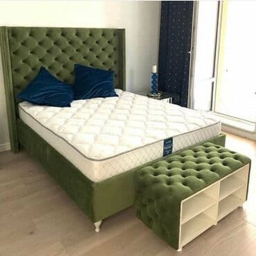 taxt dəsti 50 m: Yeni, İkinəfərlik çarpayı, Bazasız, Matras ilə, Siyirməsiz, Azərbaycan — 1