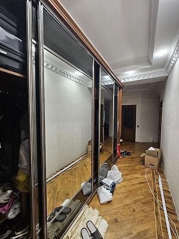 Ev üçün mebel: 4 qapılı, Güzgülü, Qəhvəyi, Kupe, Künc dolab — 5