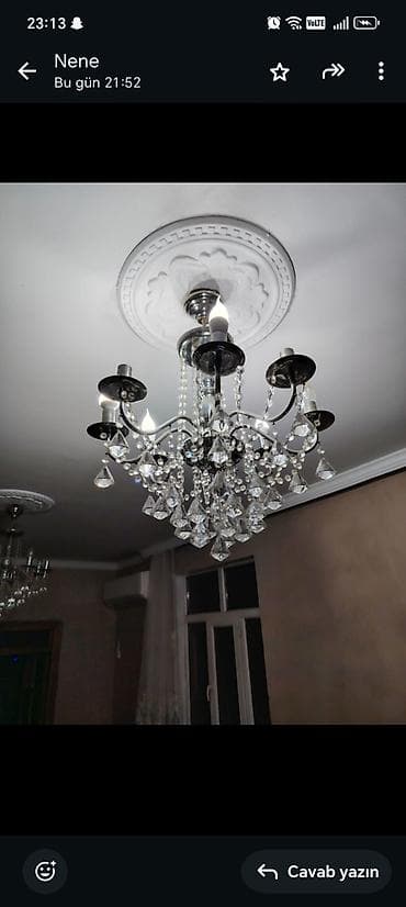 yeni ile aid sekiller: Çılçıraq, 8 lampa, Metal — 2