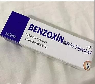 Məhsul: Benzoxin Topikal Gel, 25 q Brend: Solebio Tərkib: - Benzoyl