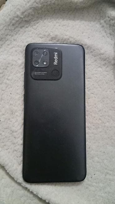 telfonlar: Redmi 10C, 64 GB, rəng - Qara, Barmaq izi — 2