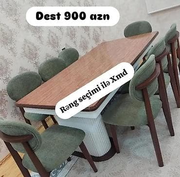 Дом и сад: Yemək otağı dəsti - Qiymət: 900 AZN (şəkildə göstərilib) - Rəng — 1