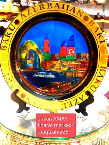 Hədiyyə və suvenirlər. böyük boşqab 25₼ kiçik boşqab 20₼ ünvan AMAY lalafo.az -da Hədiyyə və suvenirlər. böyük boşqab 25₼ kiçik boşqab 20₼ ünvan AMAY