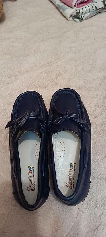 makas: Uşaq mokasinləri – Small Foot həqiqi deri materialdan dur,qizlar — 4