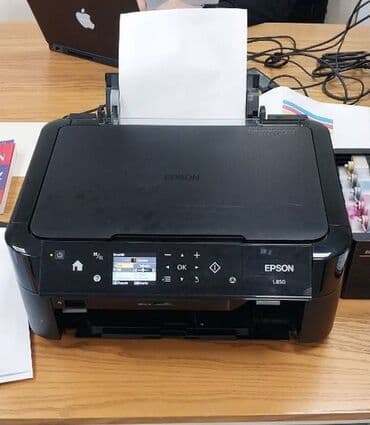 dell komputer: Epson L850. 6 rəngli. Əla şəkil çıxardır. Disk və plastik kartlar — 1